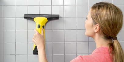 Vacuuming tiles