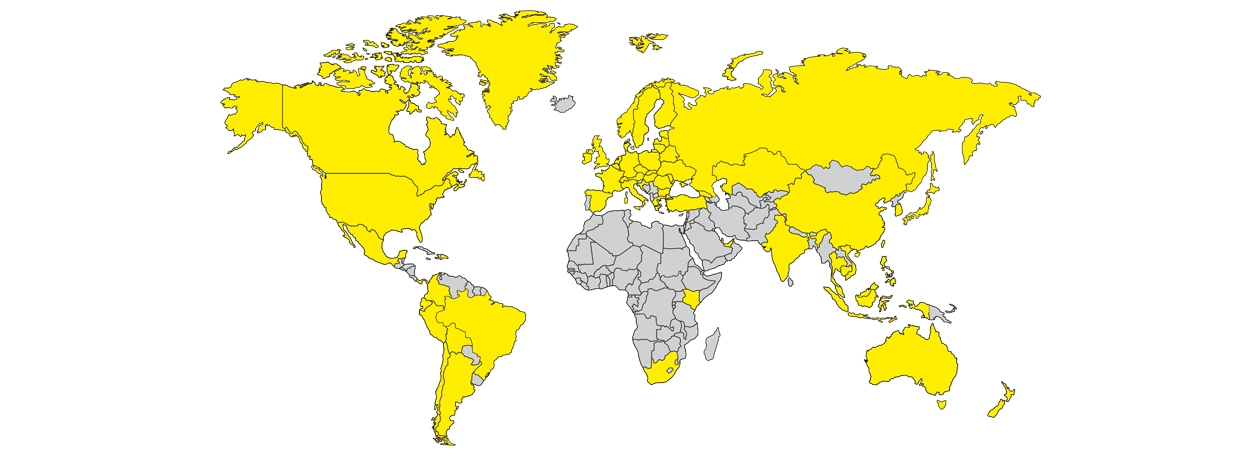 World Map Kärcher 2016